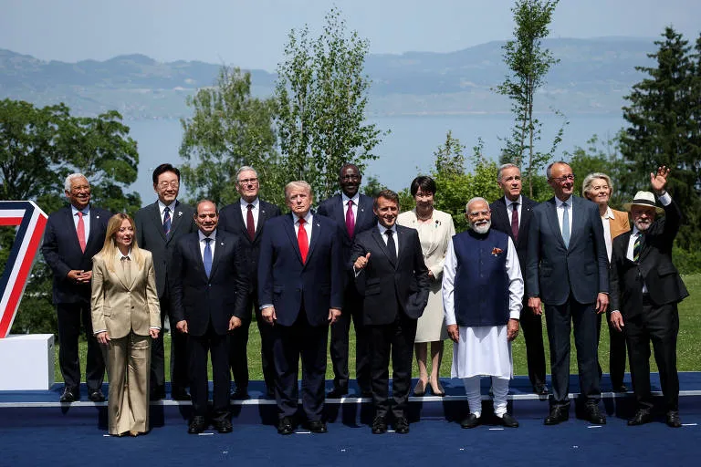 G7 em Évian: Trump promete foco na Ucrânia, Lula enfrenta tarifas e o mundo debate o futuro da ordem global