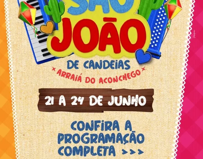 Candeias: Prefeitura divulga programação das bandas que irão se apresentar no São João; Confira