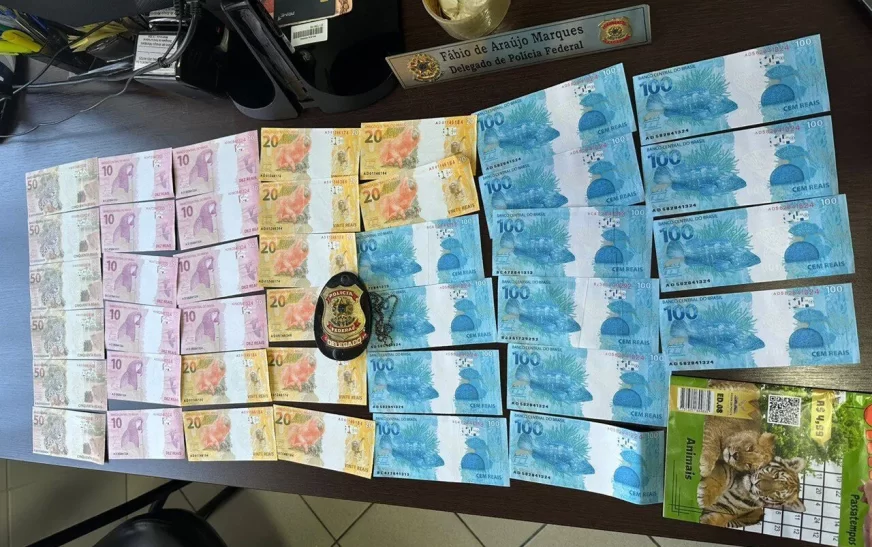 PF intercepta encomenda com notas falsas e prende dois homens em Feira de Santana