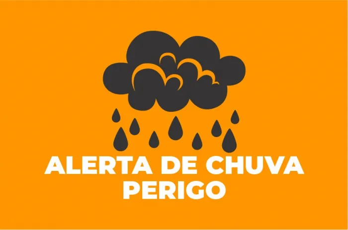 Vitória da Conquista está com Alerta Laranja para chuvas intensas até as 23h59 deste domingo, 15